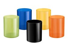 Elami - Pot à crayons - plastique - noir