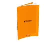 Conquérant Classique - Cahier polypro 24 x 32 cm - 96 pages - grands carreaux (Seyes) - orange
