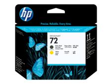 HP 72 - jaune, noir mat - tête d'impression originale (C9384A)