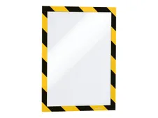 Durable Duraframe Security - 2 Cadres d'affichage bicolore - A4 - jaune/noir (encadrement magnétique)