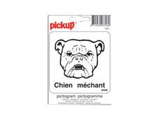 Pickup - Pictogramme - Chien méchant - 100 x 100 mm