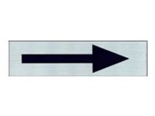 Pickup - Plaque de signalisation - 165 x 44 mm - autocollant - flèche de direction