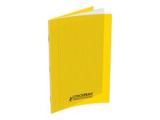 Conquérant Classique - Cahier polypro A4 (21x29,7cm) - 96 pages - grands carreaux (Seyes) - jaune