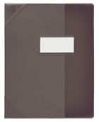 Oxford Strong Line - Protège cahier sans rabat - 24 x 32 cm - noir translucide