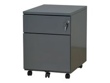 Caisson mobile - 2 tiroirs - anthracite - 56,7 x 54,1 x 41,8 cm