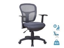 Fauteuil de bureau PHOENIX - accoudoirs fixes - Gris