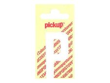 Pickup - Étiquette autocollante - 90 mm - Lettre P - blanc mat