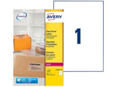 Avery - 25 Étiquettes adresse transparentes - A4 - Impression laser - réf L7567-25