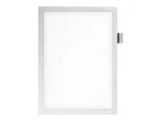Durable Duraframe Note - Cadre d'affichage adhésif - A4 - argent - avec porte-stylo