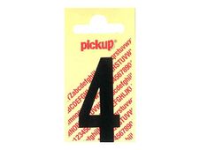 Pickup - Étiquette autocollante - 150 mm - Chiffre 4 - noir mat