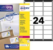 Avery - 960 Étiquettes adresse blanches - 63,5 x 33,9 mm - Impression laser - réf L7159-40