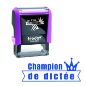 Trodat - Tampon prêt à l'emploi "Champion de dictée"