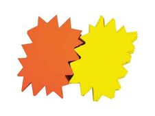 Apli Agipa - 25 éclatés fluo - jaune/orange - 24 x 32 cm