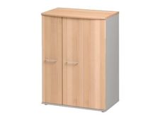 Rangement haut JAZZ+ - L80 x H112 x P48 - 3 portes - Hêtre