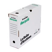 Bureau Vallée Recyclé - 25 boîtes d'archives - dos 8 cm