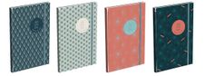 Agenda à élastique Lecas Graphics - 16 Mois - 1 semaine sur 2 pages - 16 x 24 cm - différents modèles disponibles
