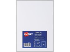Avery - 10 Étiquettes amovibles blanc brillant - A3 - réf A3L002-10