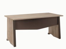Bureau MAMBO - 120 cm - Pieds panneaux - Chêne/chocolat