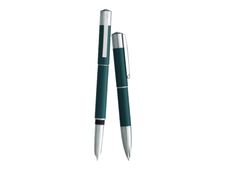 Daniel Hechter Media Hubb - Parure stylo à bille et sylo plume - laqué vert