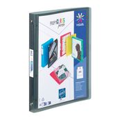 Viquel Propyglass - Classeur à anneaux personnalisable - Dos 25 mm - A4 - noir