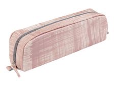 Clairefontaine - Trousse rectangulaire - cuir teinté - saumon brossé