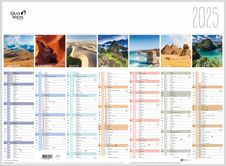 Quo Vadis - Calendrier Fantaisie - 13 mois - 55 X 40,5 cm - Terre
