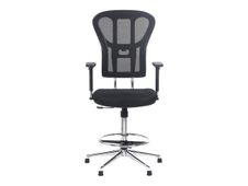 Fauteuil Haut TANET - hauteur réglable - accoudoirs règlable - noir