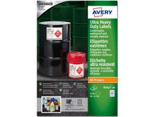 Avery - 3250 Étiquettes ultra résistantes blanches - 38 x 21 mm - réf B7651-50