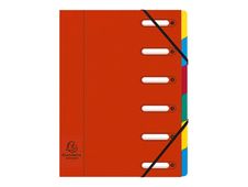 Exacompta Harmonika - Trieur à fenêtres 6 positions - rouge