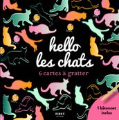 Hello les chats - 6 cartes à gratter