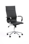 Fauteuil de bureau DELAWARE - accoudoirs fixes - Noir