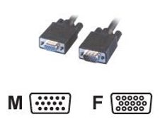 MCL Samar - Rallonge de câble VGA HD15 (M) vers VGA HD15 (F) - 2 m 