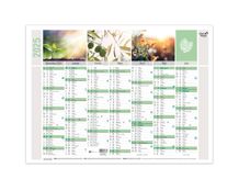 Quo Vadis Equology - Calendrier recyclé 7 mois par face - 40,5 x 55 cm