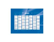 Quo Vadis - Calendrier bancaire 7 mois par face - 13,5 x 18 cm - bleu