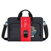 RIVACASE Z Series - Sacoche pour ordinateur portable 17,3" + souris - noir