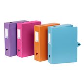 Viquel - Boîte de classement plastique - dos 80 mm - disponible dans différentes couleurs pastels