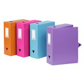 Viquel - Boîte de classement plastique - dos 100 mm - disponible dans différentes couleurs pastels