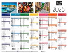 Quo Vadis - Calendrier Fantaisie 7 mois par face - 43 x 33,5 cm - Tradition