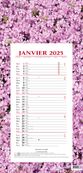 Quo Vadis Fleurs - Calendrier bloc mensuel - 16 x 33,5 cm