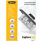 Fellowes - 250 pochettes de plastification A4 (216 x 303 mm) - 125 microns - brillantes 