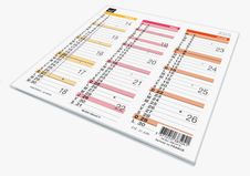 Quo Vadis Arc en Ciel - Calendrier origami 3 mois par face - 13 x 26 cm