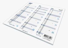 Quo Vadis - Calendrier origami 3 mois par face - 13 x 26 cm