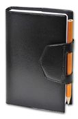 Agenda Impala Maor avec crayon - 1 jour par page - 8,5 x 13 cm - noir - Quo Vadis