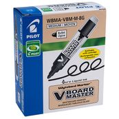Pilot V BOARD MASTER - Pack de 10 marqueurs effaçables - pointe ogive - bleu