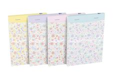 Oxford Floral - Bloc notes agrafé 10,5 x 14,8 cm