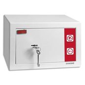 Reskal SM1 Premium - Coffre-fort 9,9L à clé - acier blanc