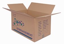20 Cartons déménagement - 55 cm x 35 cm x 30 cm - Logistipack