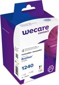 Cartouche compatible Brother LC1240 - pack de 4 - noir, cyan, magenta, jaune - Wecare
