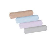 Trousse ronde cuir L'Étudiant - 1 compartiment - différents coloris pastels disponibles - Hamelin