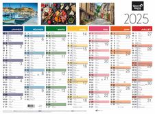 Quo Vadis - Calendrier Fantaisie - 13 mois - 55 X 40,5 cm - Tradition